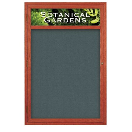 United Visual Products Sliding Glass Door Radius Letterboard, 96"x48", White/White Vinyl UV9024ACS-WHITE-WHITE